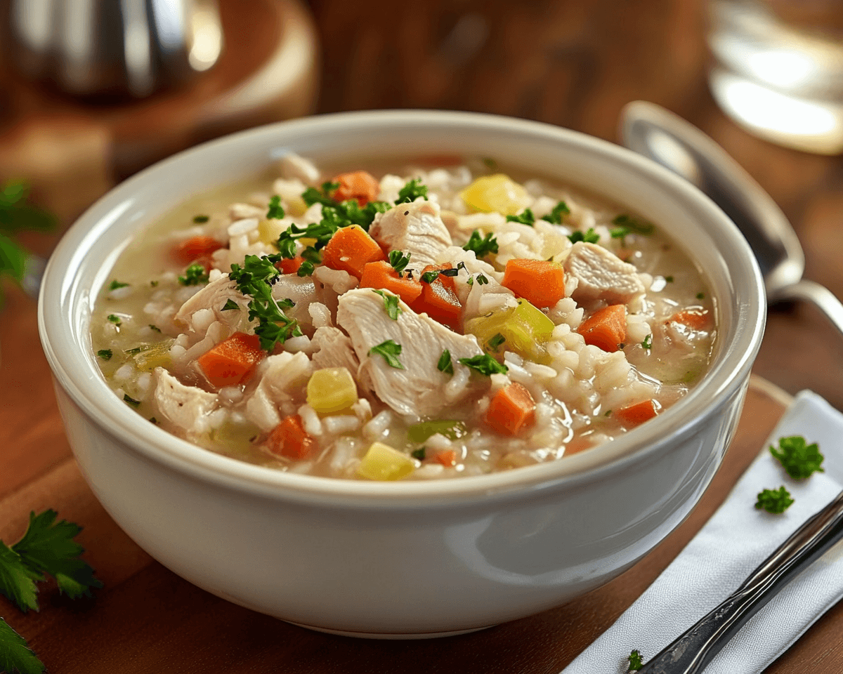 Chicken Rice Soup 