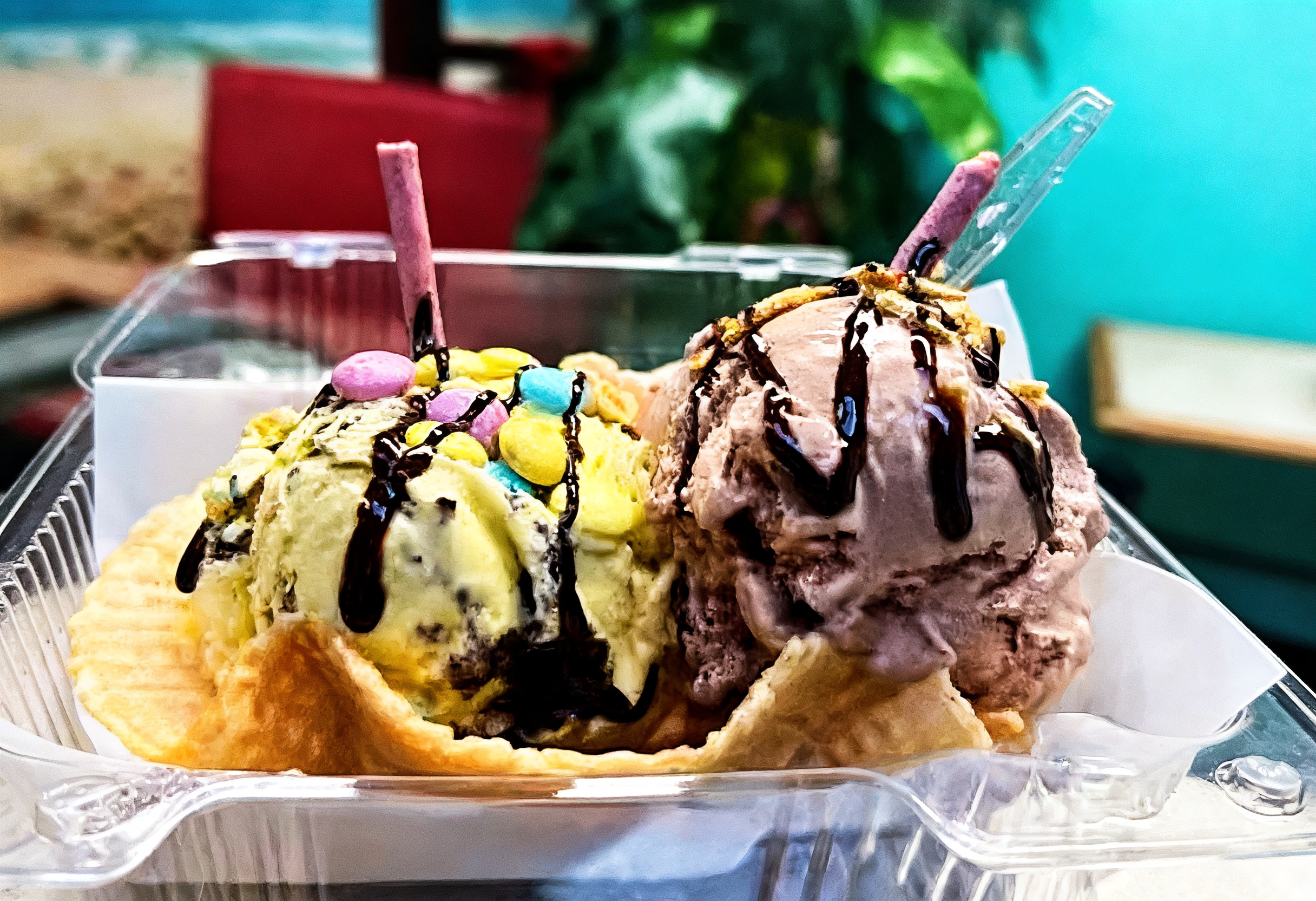 2 scoops cup 